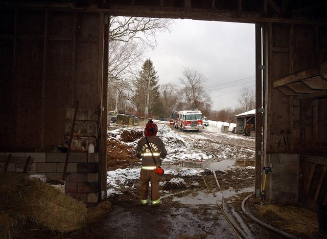 Barn fire 2/28/2010